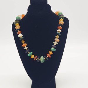 Semi-precious gemstone necklace
